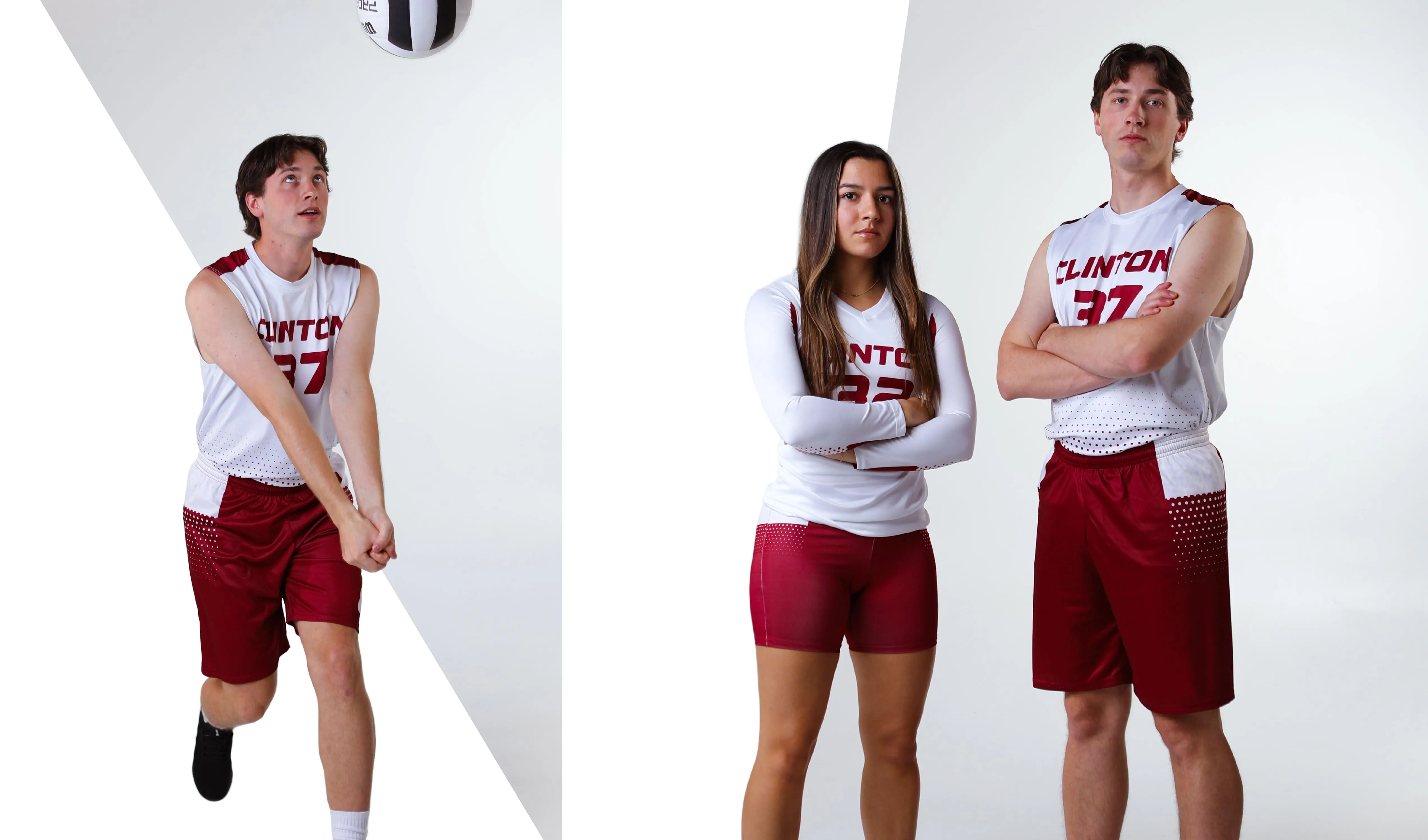 team background soccer players in custom jerseys facing away